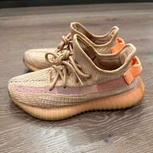 Yeezy Women's Tan and Orange Sneakers